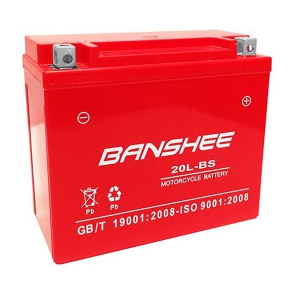 Banshee Banshee 20L-BS-Banshee1 12V 18Ah YTX20L-BS Replaces Battery for Walmart ES20LBS - 4 Years Warranty 20L-BS-Banshee1
